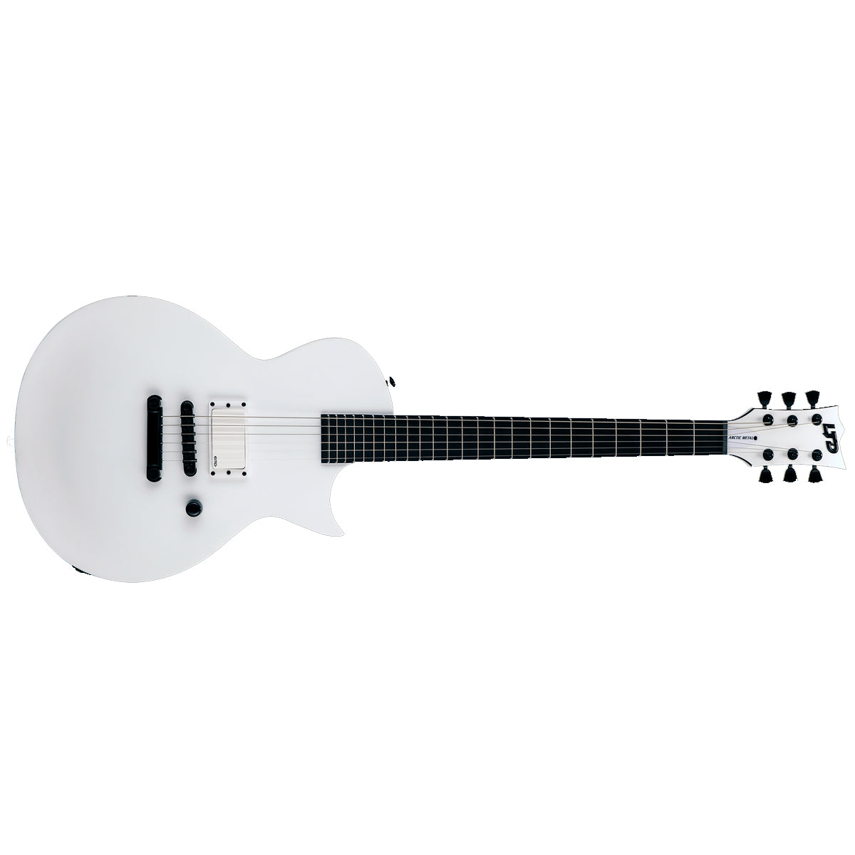 ESP LTD EC ARCTIC METAL Eclipse Electric Guitar Snow White Satin w/ EMG