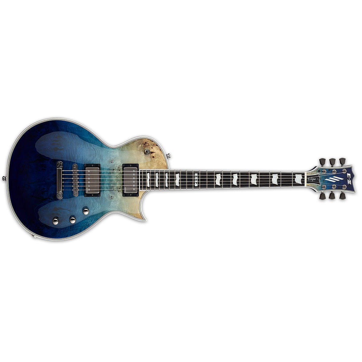 ESP E-II Eclipse Electric Guitar Blue Natural Fade w/ EMGs