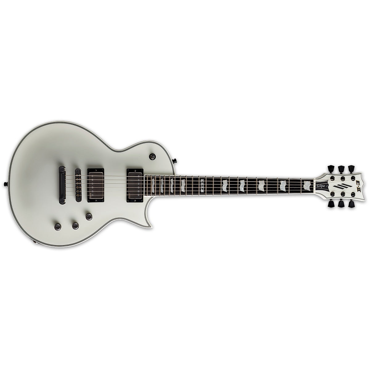 ESP E-II Eclipse Electric Guitar Snow White Satin w/ EMGs - MINOR BLEMISH