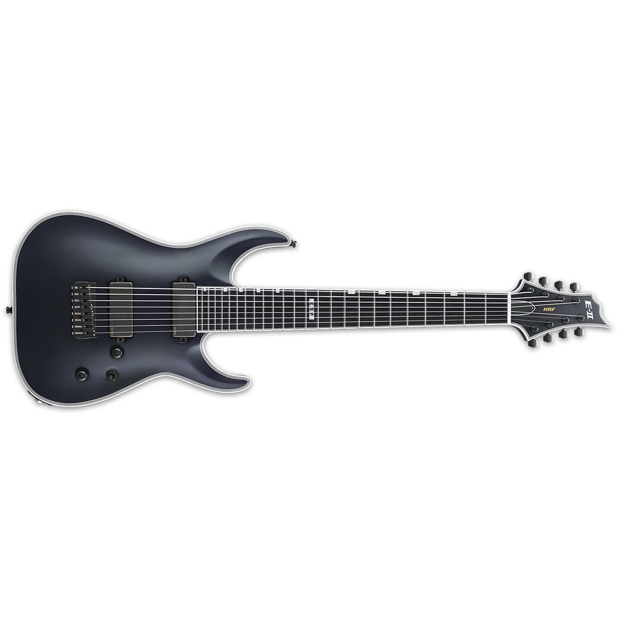 ESP E-II Horizon HRF NT-8 BARITONE Electric Guitar 8-String Black Satin w/ EMGs