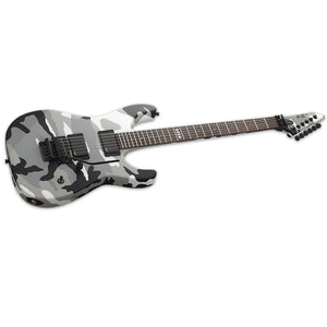 ESP E-II M-II Neck Thru Electric Guitar Urban Camo w/ Floyd Rose & EMGs
