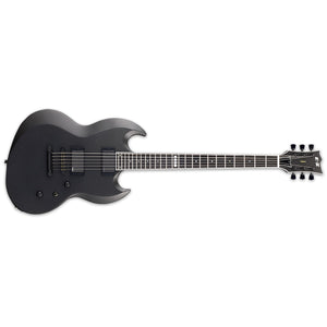 ESP E-II Viper BARITONE Electric Guitar Charcoal Metallic Satin w/ EMGs