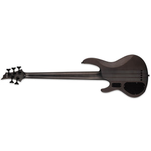 ESP LTD D-5 Bass Guitar Burled 5-String Poplar Black Natural Burst Satin - LD-5BPBLKNBS