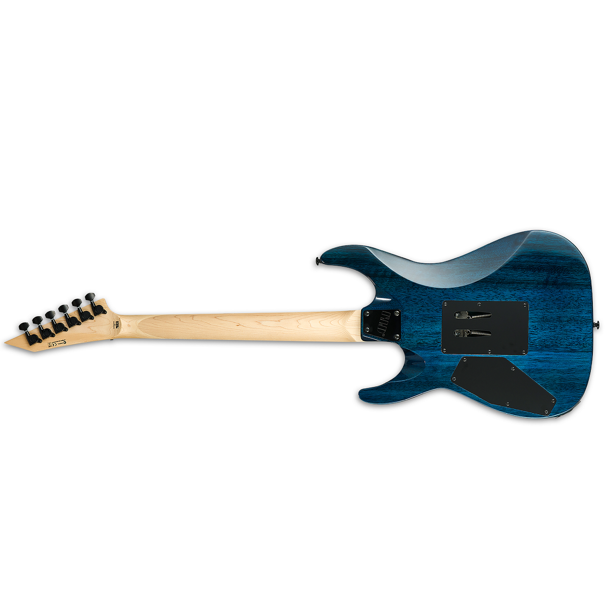 ESP LTD MH-203QM Electric Guitar Quilted Maple See Thru Blue w/ Floyd Rose - LMH-203QMSTB