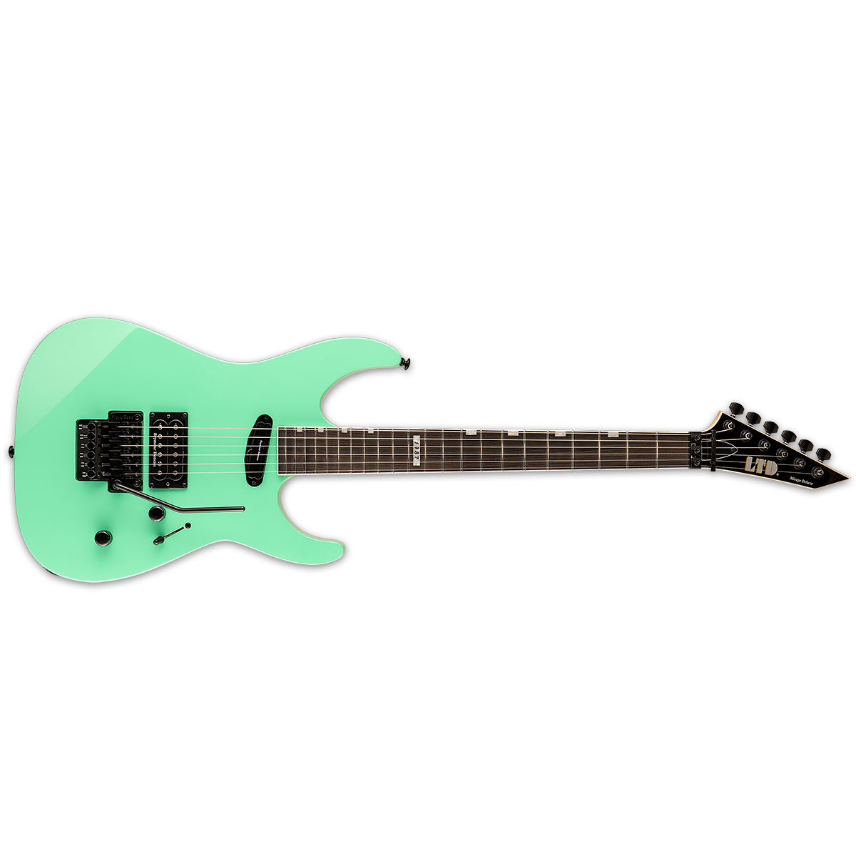 ESP LTD MIRAGE Deluxe 87 Electric Guitar Turquoise w/ Floyd Rose & Duncans - 1987 REISSUE - LM-DX87TURQ