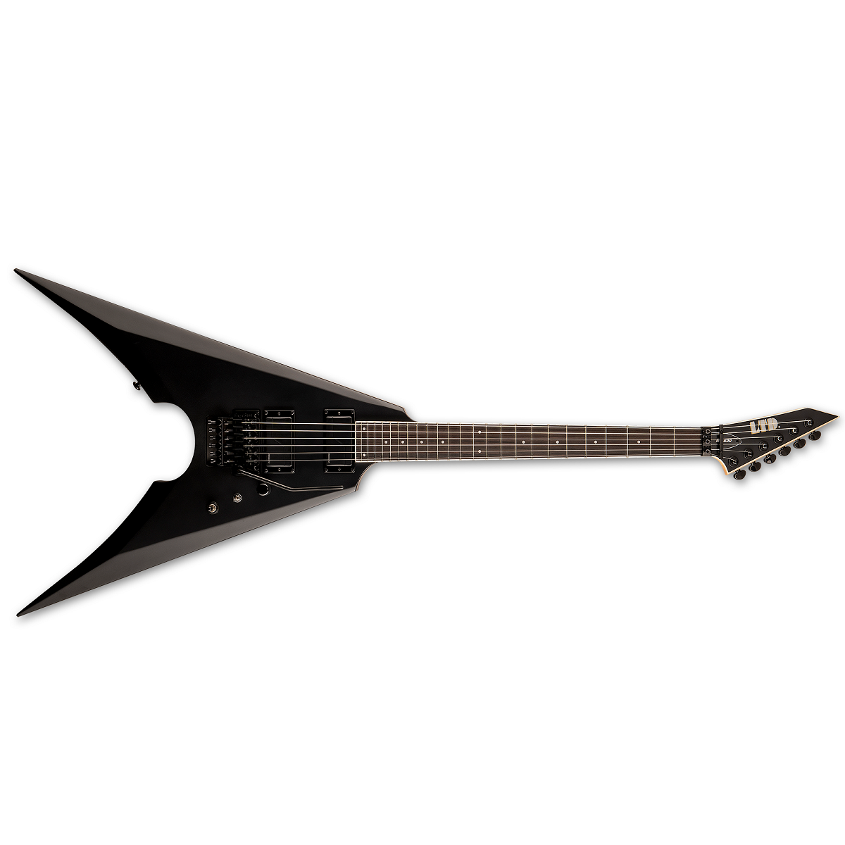 ESP LTD MK-600 Mille Petrozza Signature Electric Guitar Double Arrow Black Satin - LMK-600BLKS