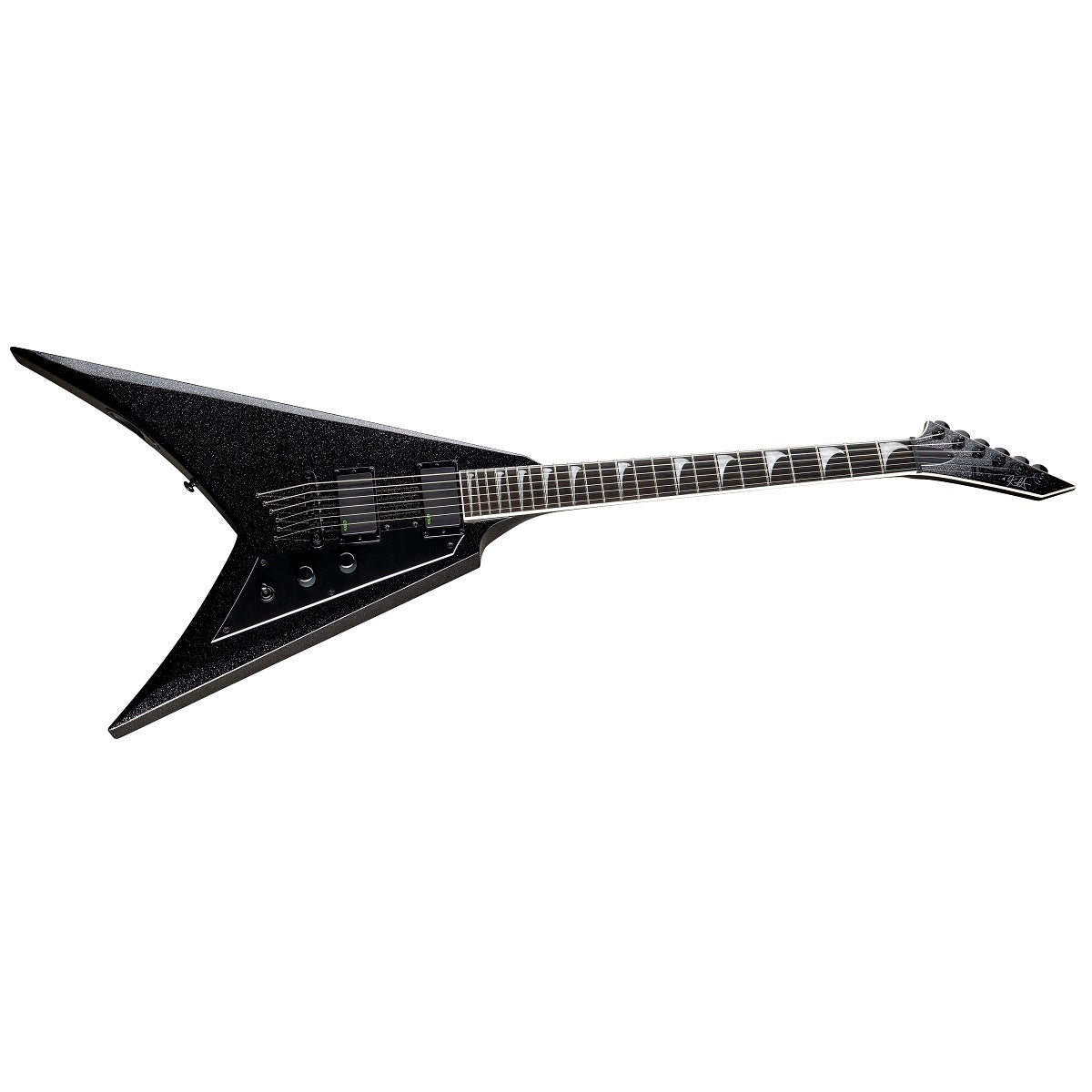 ESP LTD KH-V Kirk Hammett V Signature Electric Guitar Black Sparkle w/ EMGs