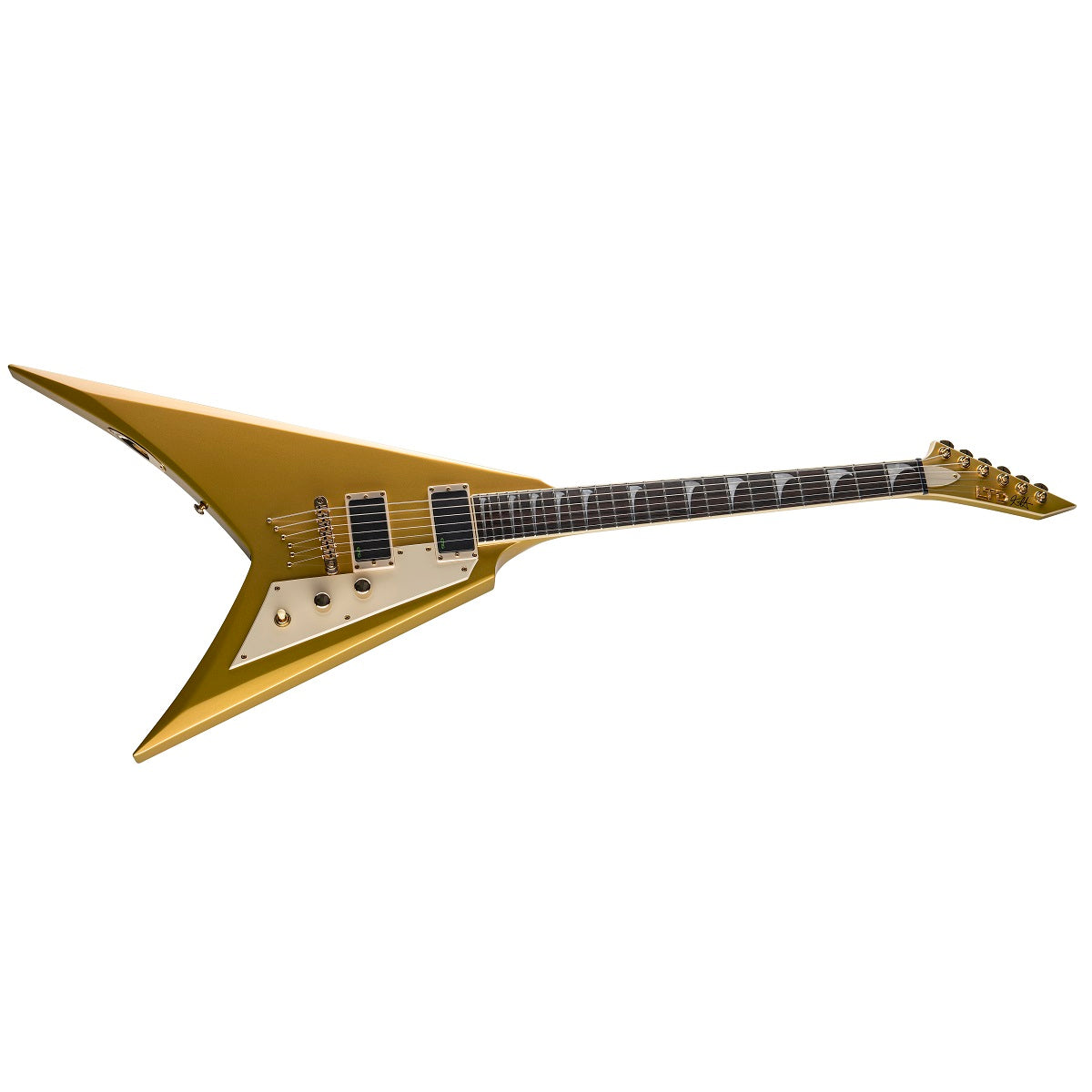 ESP LTD KH-V Kirk Hammett V Signature Electric Guitar Metallic Gold w/ EMGs