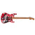 EVH Striped Series Frankie Electric Guitar Red w/ Black Stripes Relic - 5107900503