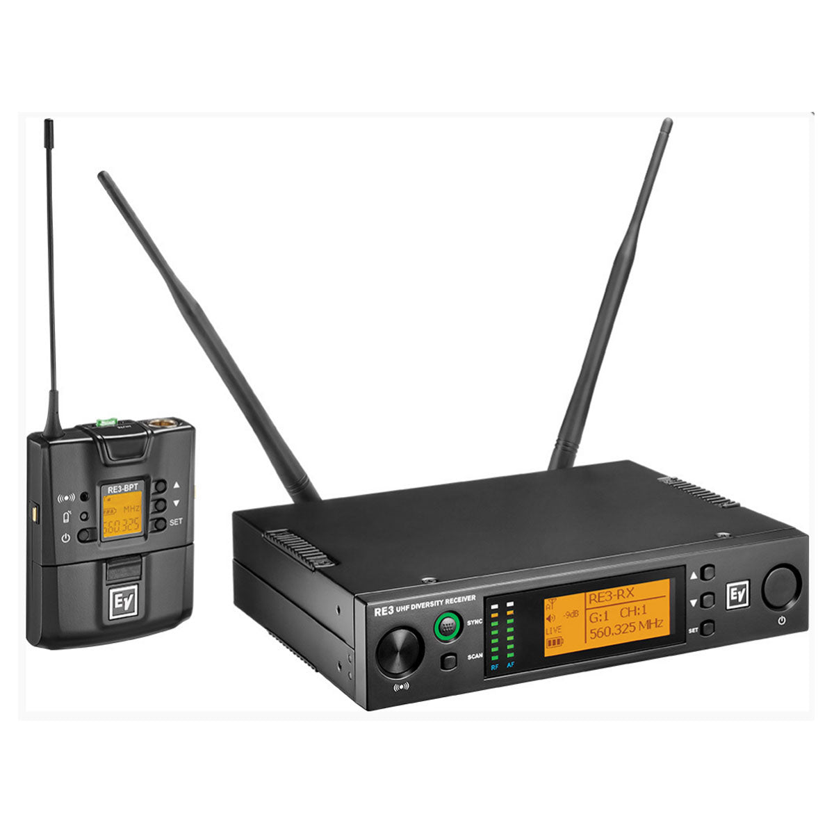 Electro-Voice EV RE3 Wireless Microphone Bodypack System Mic w/ No Input Device