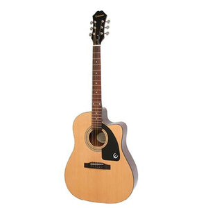 Epiphone AJ-100CE Acoustic Guitar Jumbo Natural w/ Cutaway & Pickup - EE1CNACH1