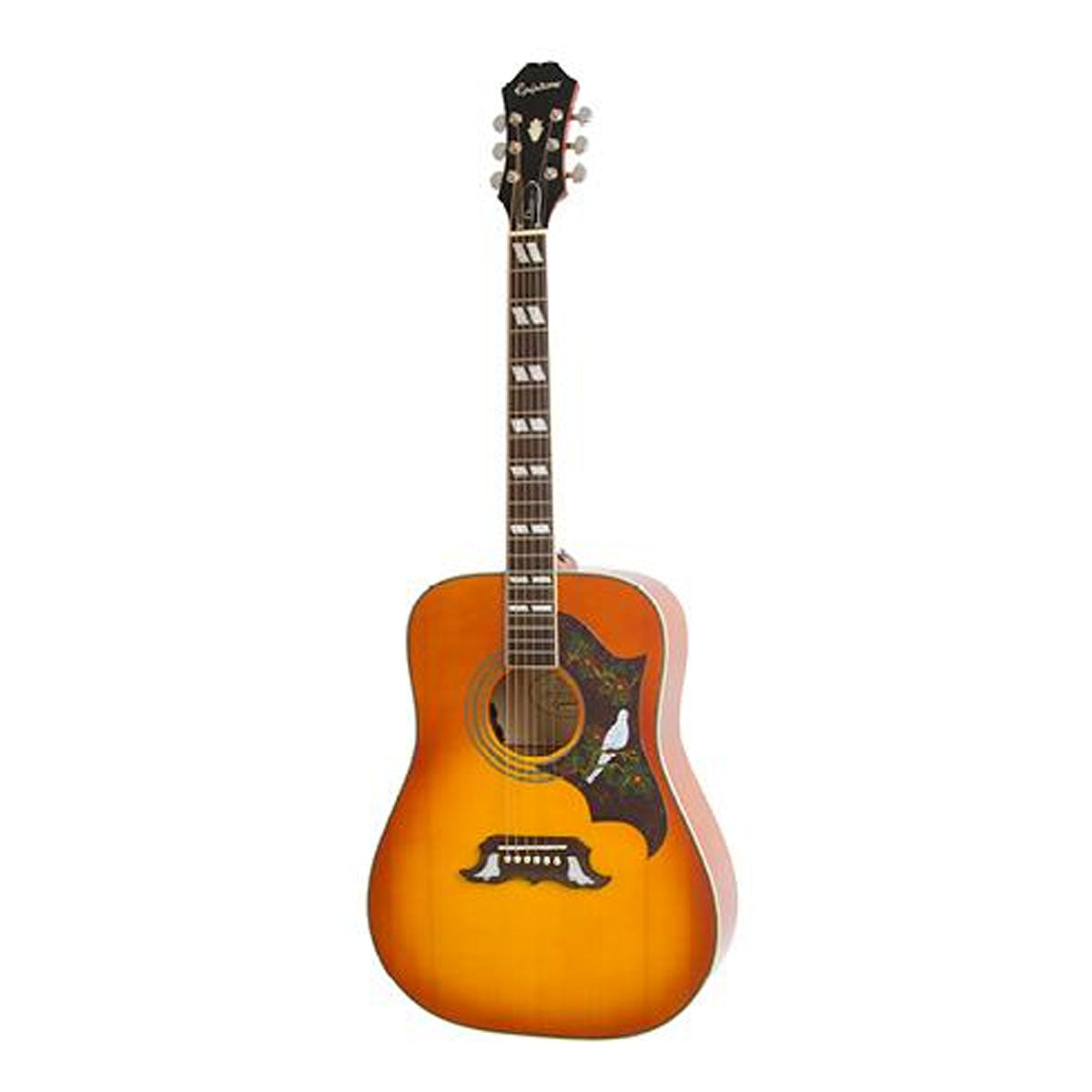 Epiphone Dove Studio Acoustic Guitar Square Shoulder Violinburst - EEDVVBNH1