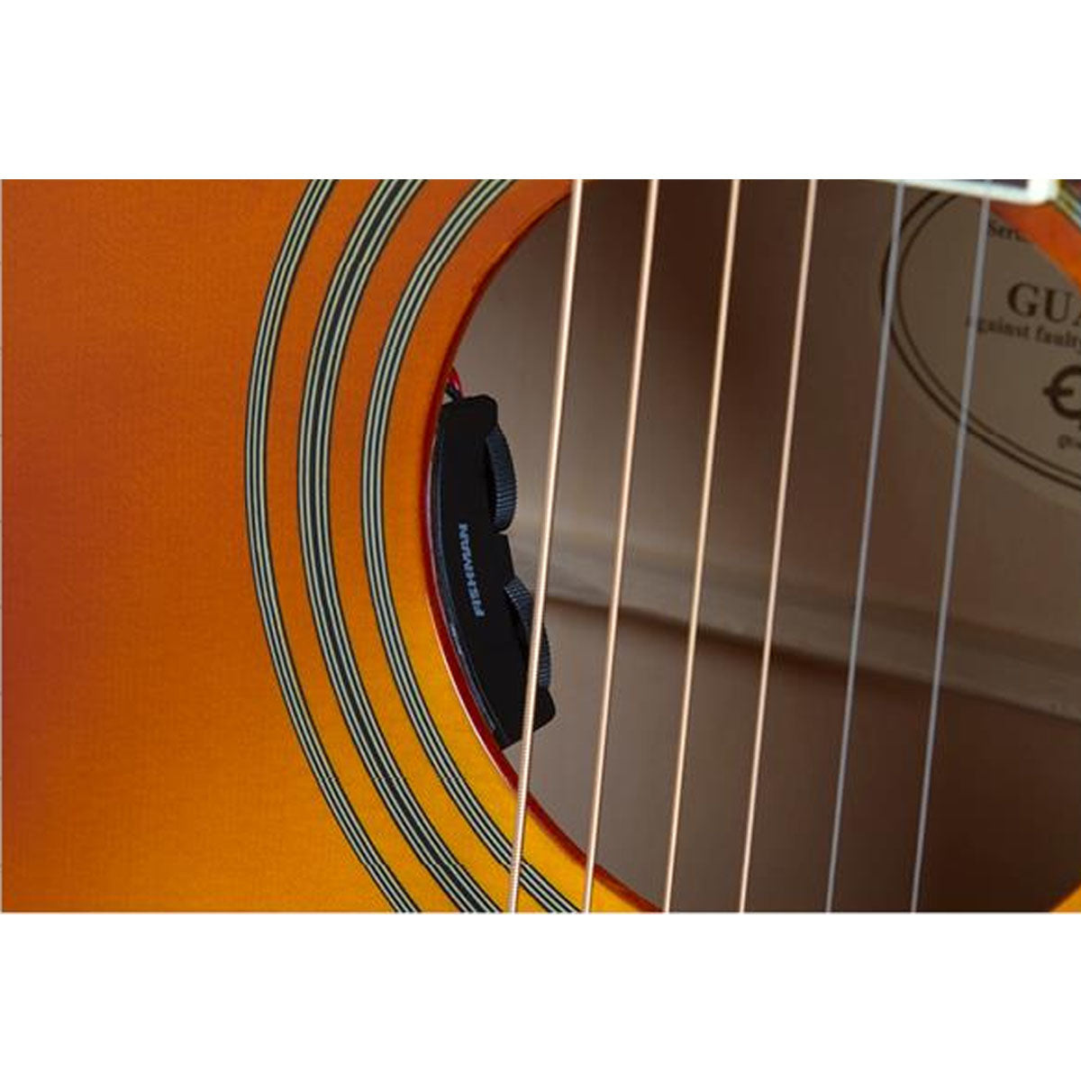 Epiphone Dove Studio Acoustic Guitar Square Shoulder Violinburst - EEDVVBNH1