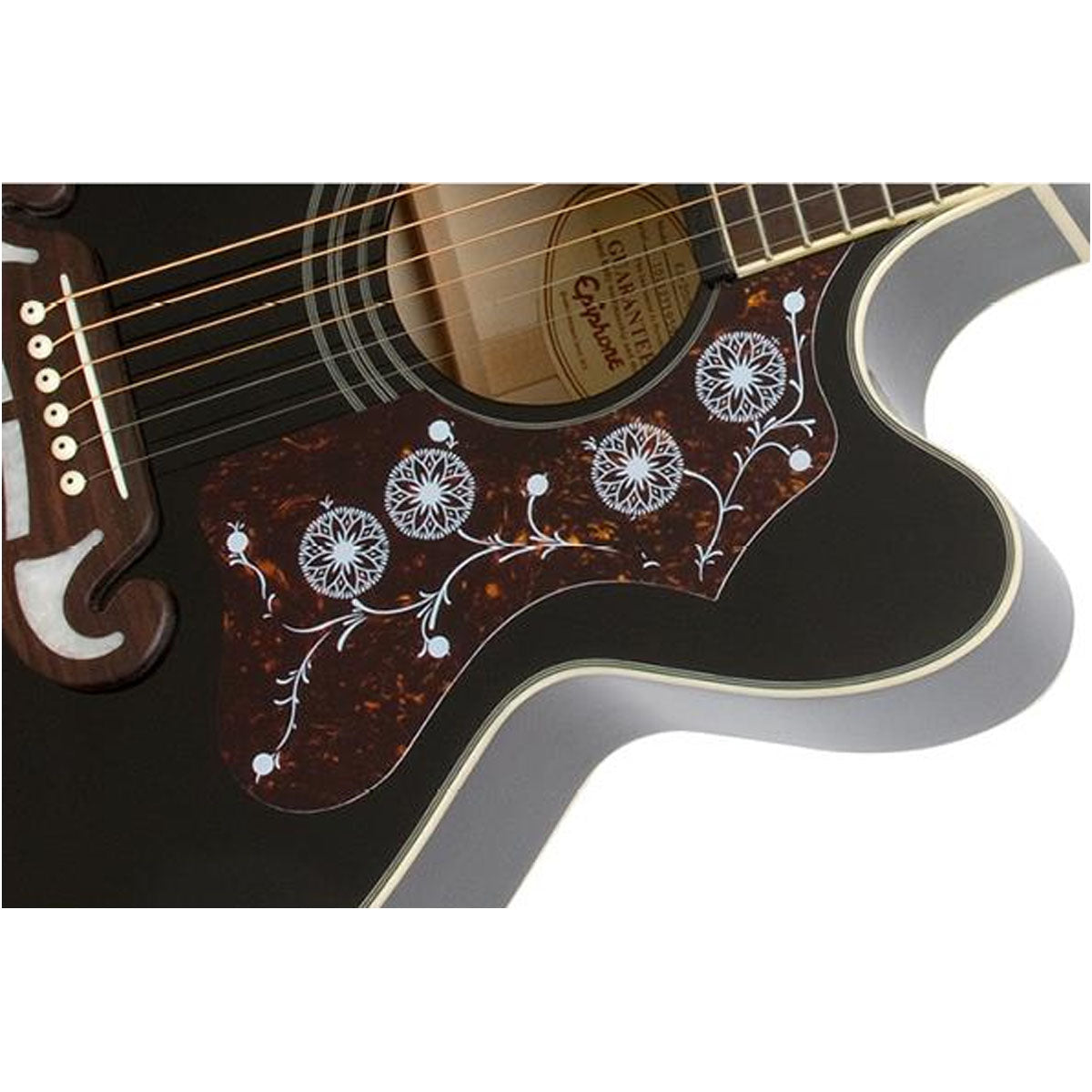 Epiphone EJ-200SCE Acoustic Guitar Super Jumbo Black w/ Pickup - EEJ2BKGH1