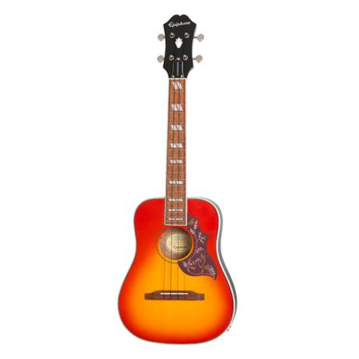 Epiphone Hummingbird Ukulele Tenor Uke Faded Cherry Sunburst w/ Pickup - EUHTFCNH1