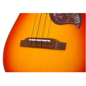Epiphone Hummingbird Ukulele Tenor Uke Faded Cherry Sunburst w/ Pickup - EUHTFCNH1
