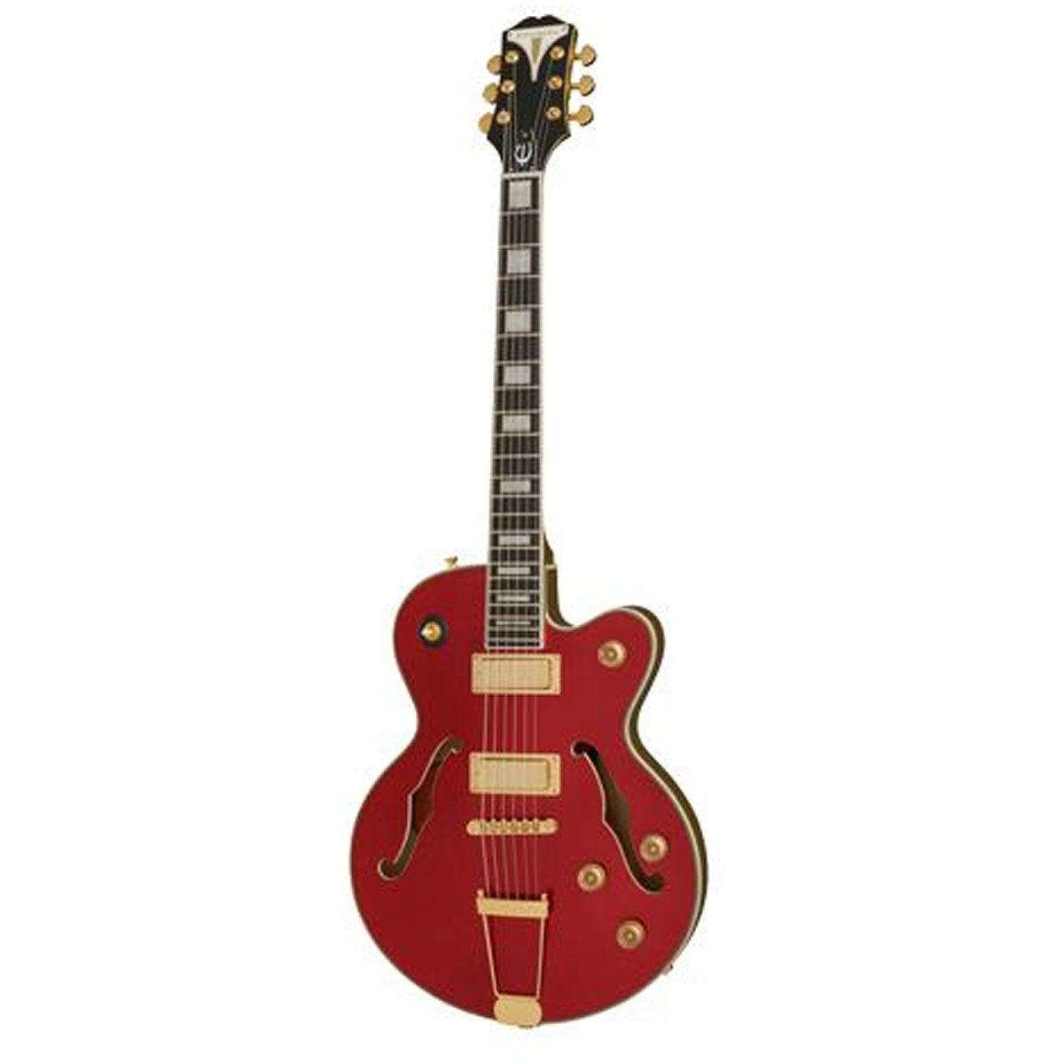 Epiphone Uptown Kat ES Archtop Electric Guitar Semi-Hollow Ruby Red Metallic - ETUERUMGH1