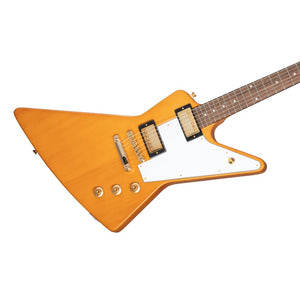 Epiphone 1958 Korina Explorer Electric Guitar Aged Natural & White Pickguard w/ Hardcase - IGCKEXWANAGH1