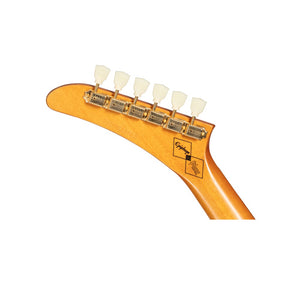 Epiphone 1958 Korina Explorer Electric Guitar Aged Natural & White Pickguard w/ Hardcase - IGCKEXWANAGH1