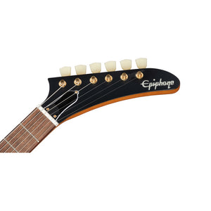 Epiphone 1958 Korina Explorer Electric Guitar Aged Natural & White Pickguard w/ Hardcase - IGCKEXWANAGH1