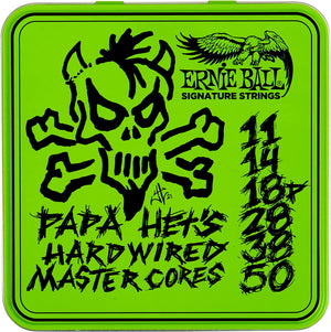 Ernie Ball 3821 Papa Hets Hardwired Master Core James Hetfield Signature Guitar Strings - 3 Pack Tin 11-50