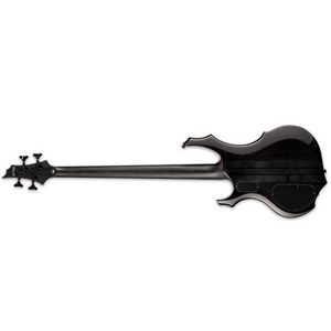 ESP LTD F-1004 Bass Guitar Flamed Maple See Thru Black w/ Fishmans