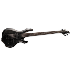 ESP LTD F-1004 Bass Guitar Flamed Maple See Thru Black w/ Fishmans