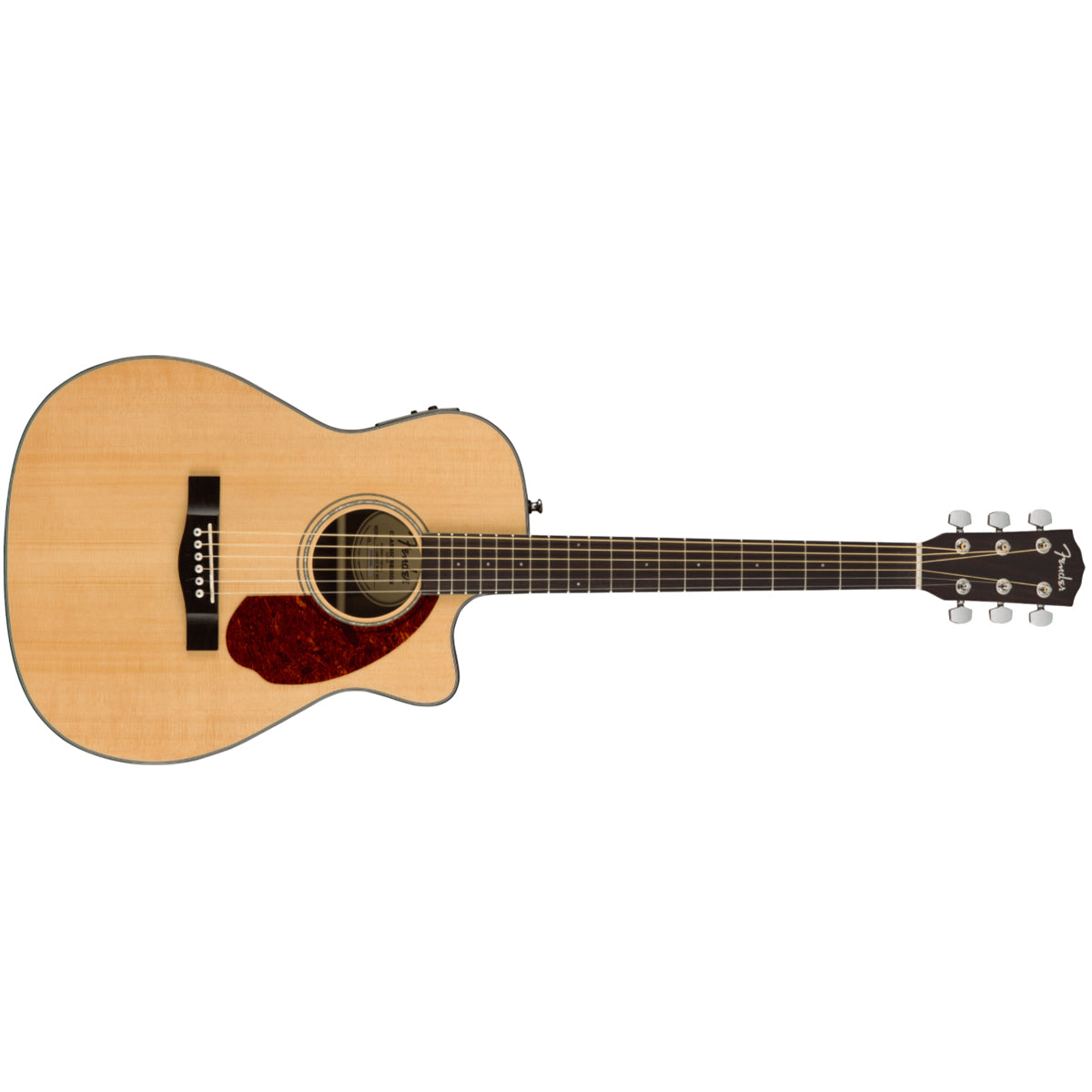 Fender CC-140SCE Acoustic Guitar Concert Natural Solid w/ Cutaway, Pickup &amp; Case - 0970253321