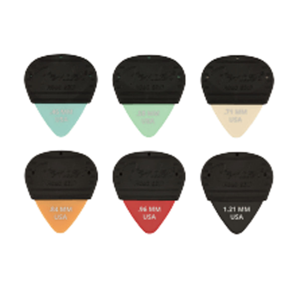 Fender Guitar Picks Mojo Grip Dura-Tone Delrin .46 3-Pack - 1985351401