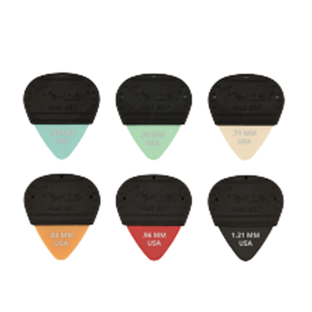 Fender Guitar Picks Mojo Grip Dura-Tone Delrin .84 3-Pack - 1985351404