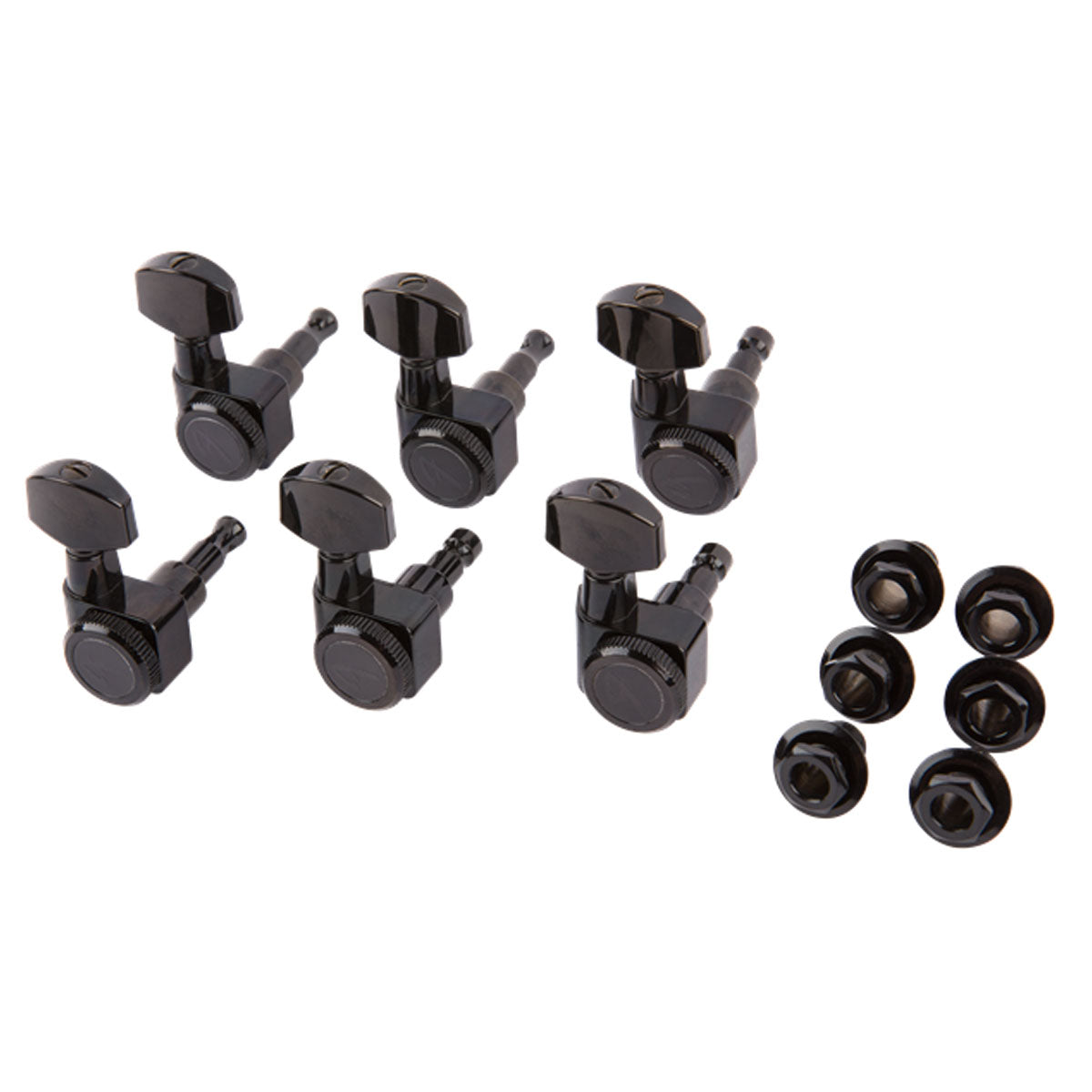 Fender Locking Tuners Black - Stratocaster/Telecaster Tuning Machines (6 Pack) - 0990818400