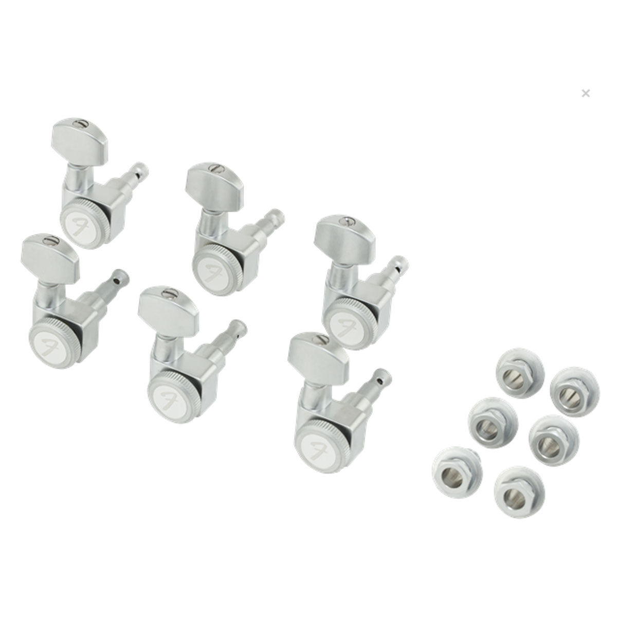 Fender Locking Tuners Brushed Chrome - Stratocaster/Telecaster Tuning Machines (6 Pack) - 0990818000