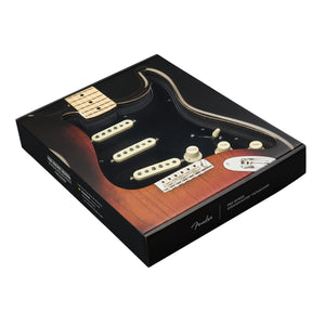 Fender Pre-Wired Strat Pickguard, Custom Shop Custom 69 SSS, Black 11 Hole PG - 0992341506