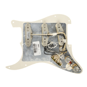 Fender Pre-Wired Strat Pickguard, Custom Shop Fat 50s SSS, Parchment 11 Hole PG - 0992340509