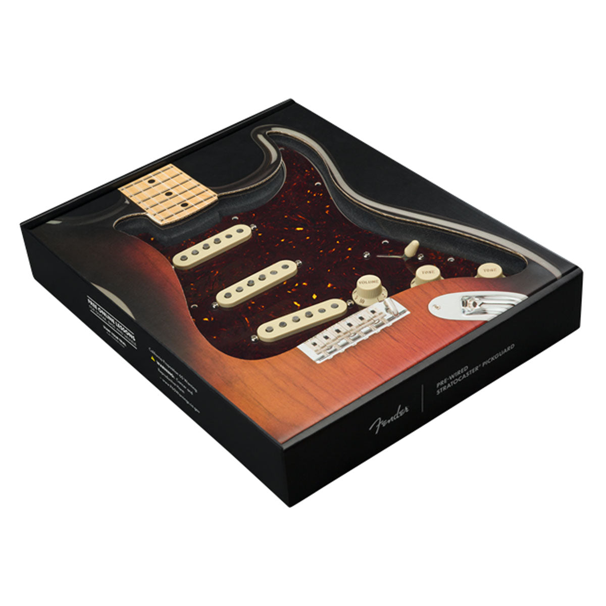 Fender Pre-Wired Strat Pickguard, Custom Shop Fat 50s SSS, Parchment 11 Hole PG - 0992340509