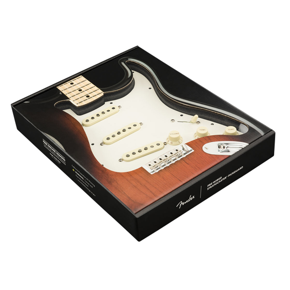Fender Pre-Wired Strat Pickguard, Custom Shop Texas Special SSS, Parchment 11 Hole PG - 0992342509