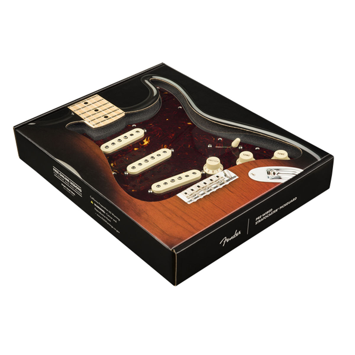 Fender Pre-Wired Strat Pickguard, Original 57/62 SSS, Tortoise Shell 11 Hole PG - 0992345500