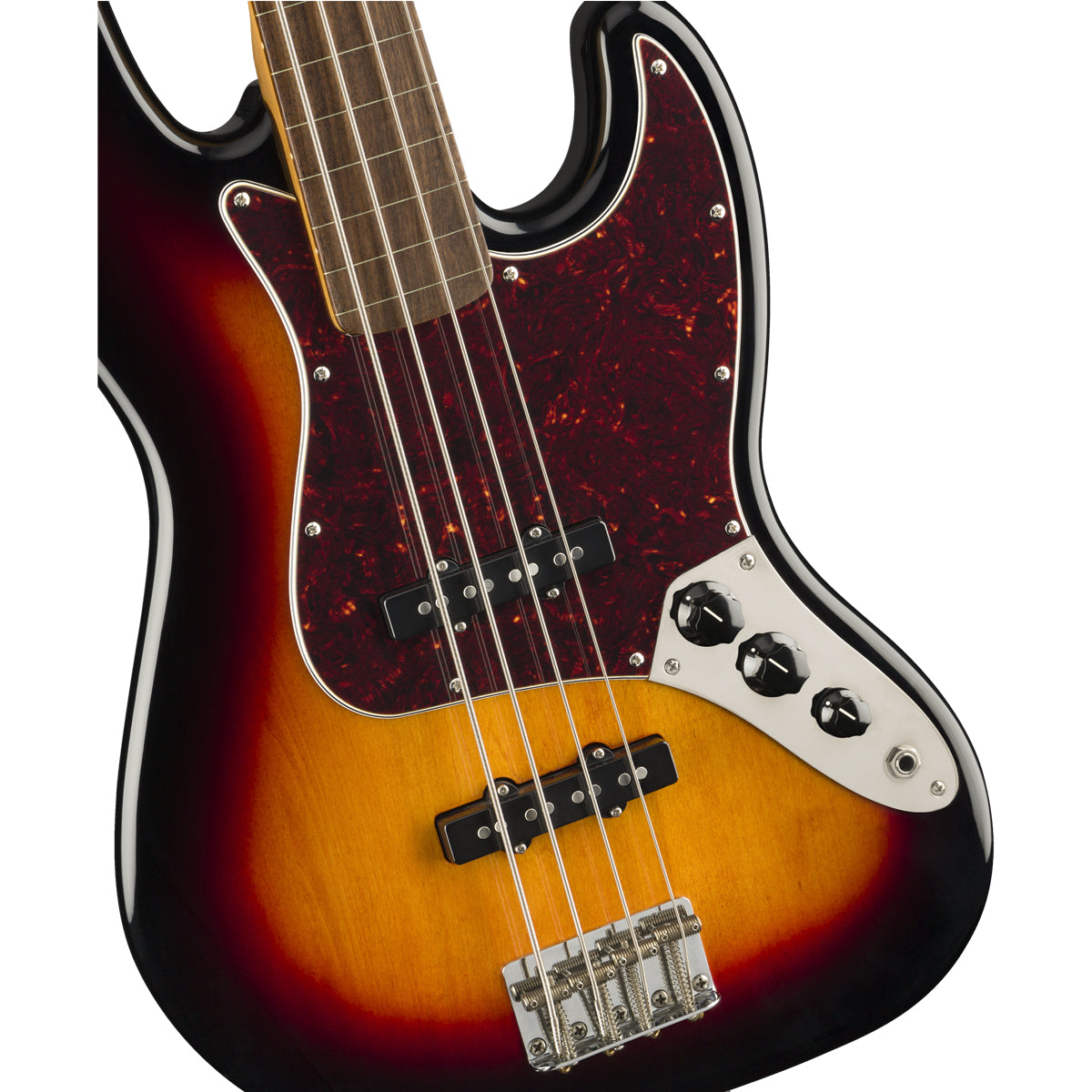 Fender Squier Classic Vibe 60s Jazz Bass Electric Fretless Guitar 3-Color Sunburst - 0374531500