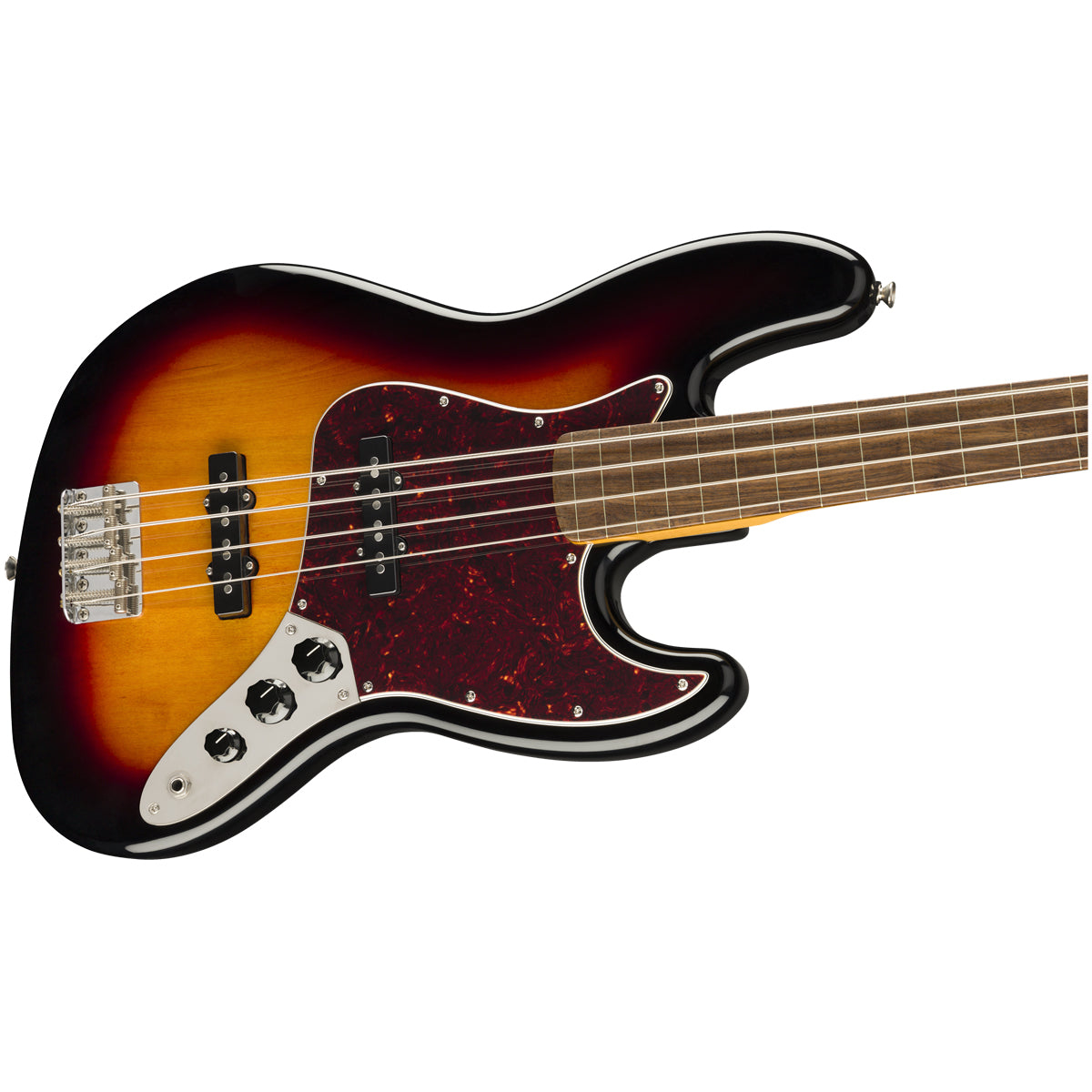 Fender Squier Classic Vibe 60s Jazz Bass Electric Fretless Guitar 3-Color Sunburst - 0374531500