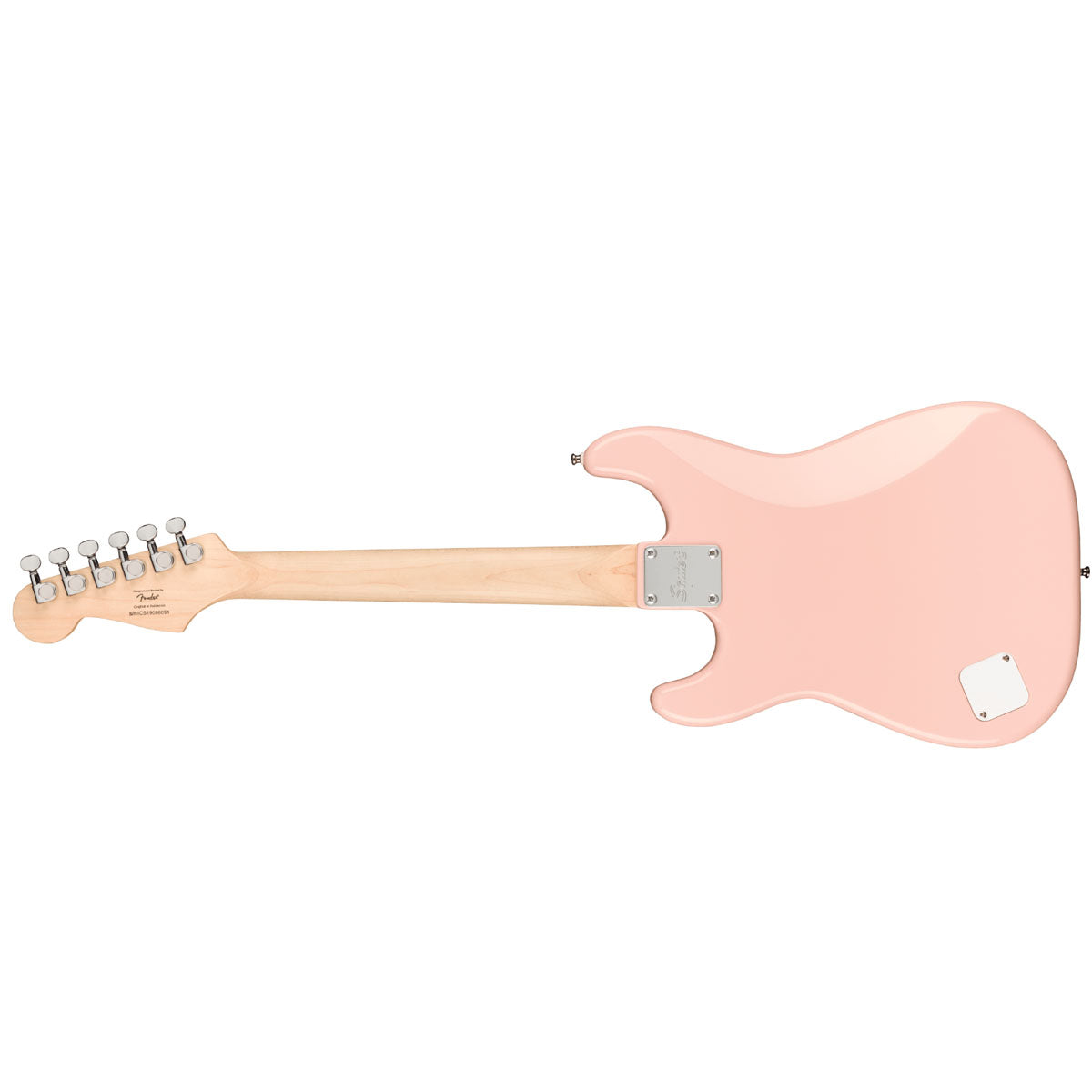 Fender Squier Mini Stratocaster Electric Guitar 3/4 Size Shell Pink - 0370121556