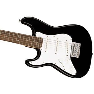 Fender Squier Mini Stratocaster Electric Guitar Left Handed 3/4 Size Black - 0370123506