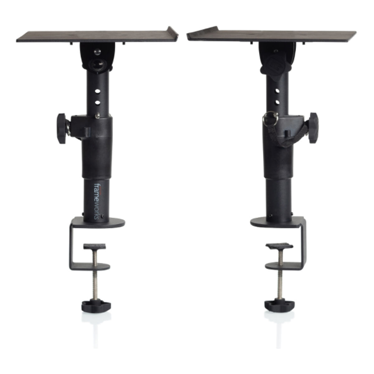 Gator Frameworks GFWSPKSTMNDSKCMP Desktop Studio Monitor Stand Clamp-On