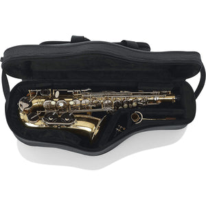 Gator GL-ALTOSAX-MPC Lightweight EPS Foam Case Bag for Alto Saxophone Sax Open 5