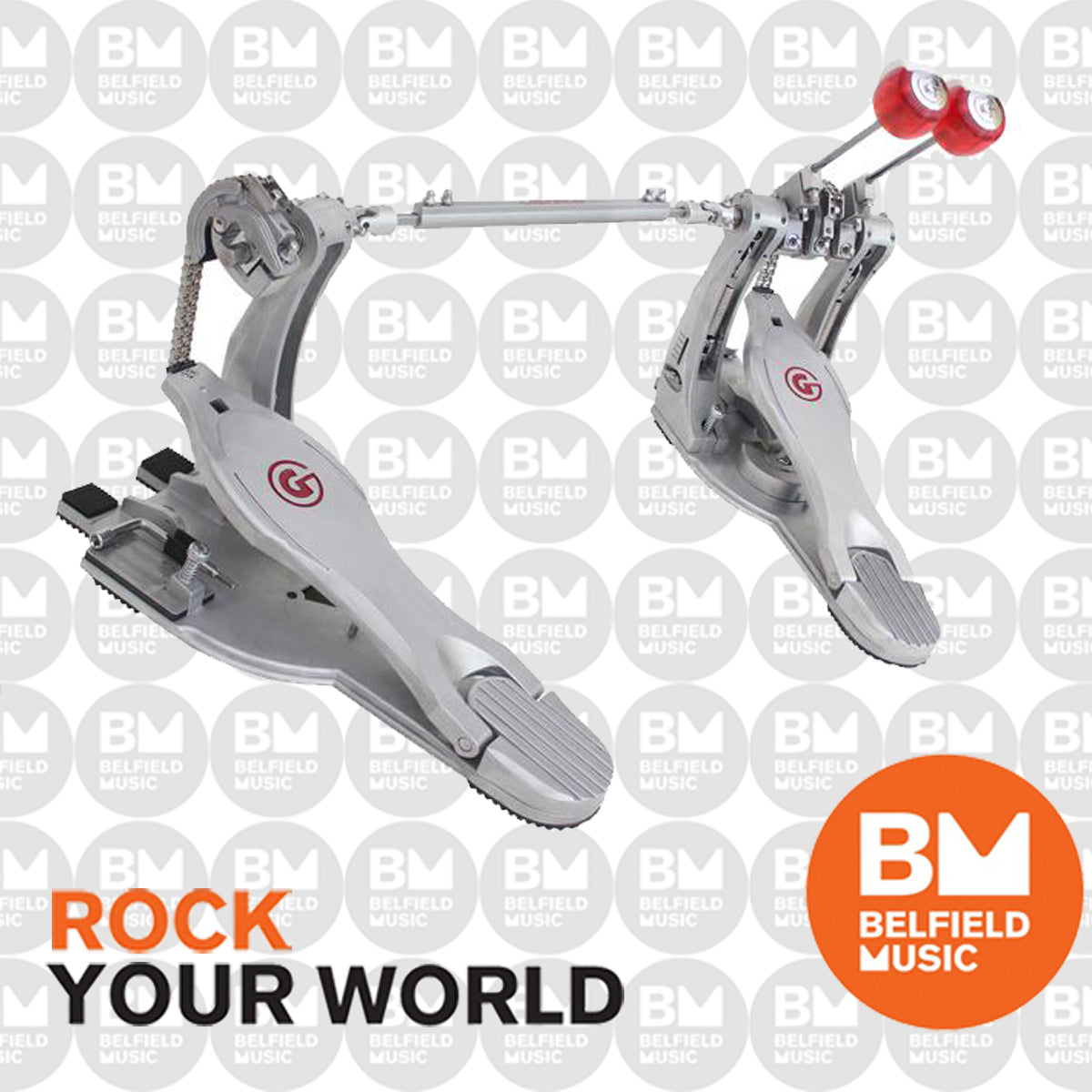 gibraltar g class pedal Gibraltar 9711G-DB Double Kick Bass Drum Pedal G-Class w/ Case GI9711GDB - Buy Online
