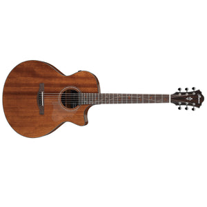 Ibanez AE295 Acoustic Guitar AE Gloss Solid Okoume Natural w/ Pickup & Cutaway – AE295LGS