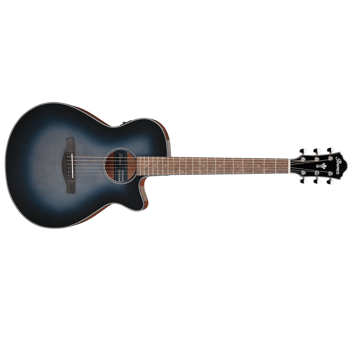 Ibanez AEG50 Acoustic Guitar AEG Gloss Indigo Blue Burst w/ Pickup &amp; Cutaway - AEG50IBH