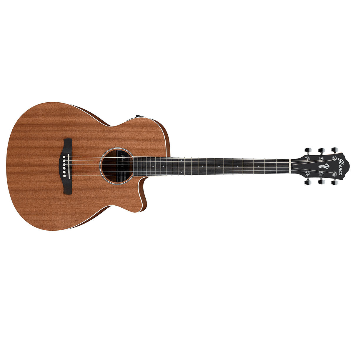 Ibanez AEG7MH Acoustic Guitar AEG Sapelle Open Pore Natural w/ Pickup &amp; Cutaway - AEG7MHOPN