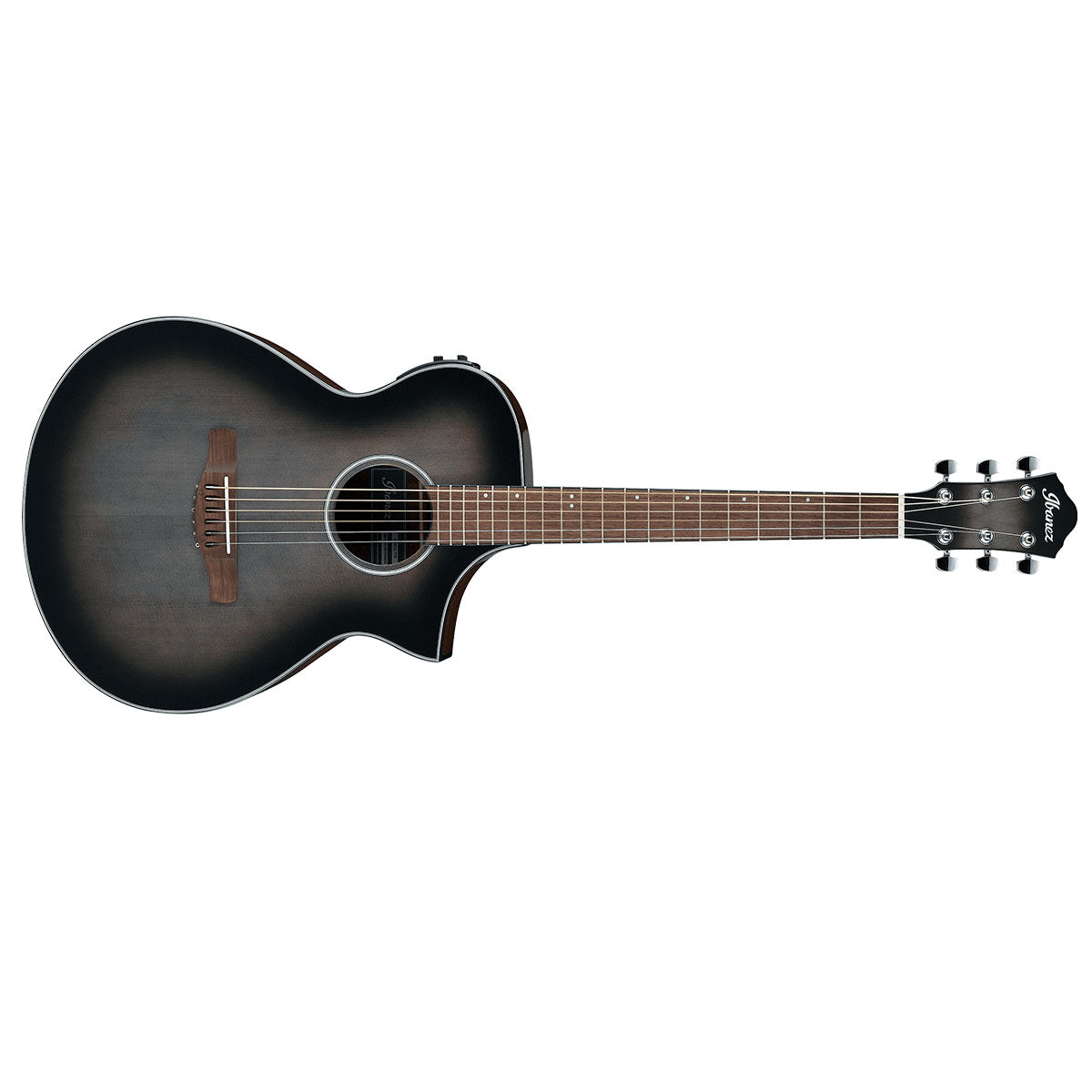 Ibanez AEWC11 Acoustic Guitar AEWC Gloss Transparent Charcoal Burst w/ Pickup &amp; Cutaway - AEWC11TCB