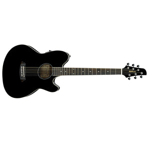 Ibanez TCY10E Talman Acoustic Guitar Black High Gloss w/ Pickup & Double Cutaway - TCY10EBK