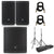 JBL EON 700 Series 2.1 Starter PA Speaker Bundle w/ Cables & Stands